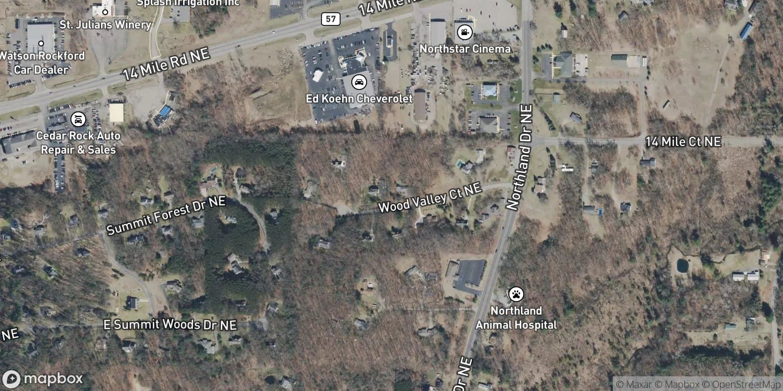 Valley Wood Estates — satellite view