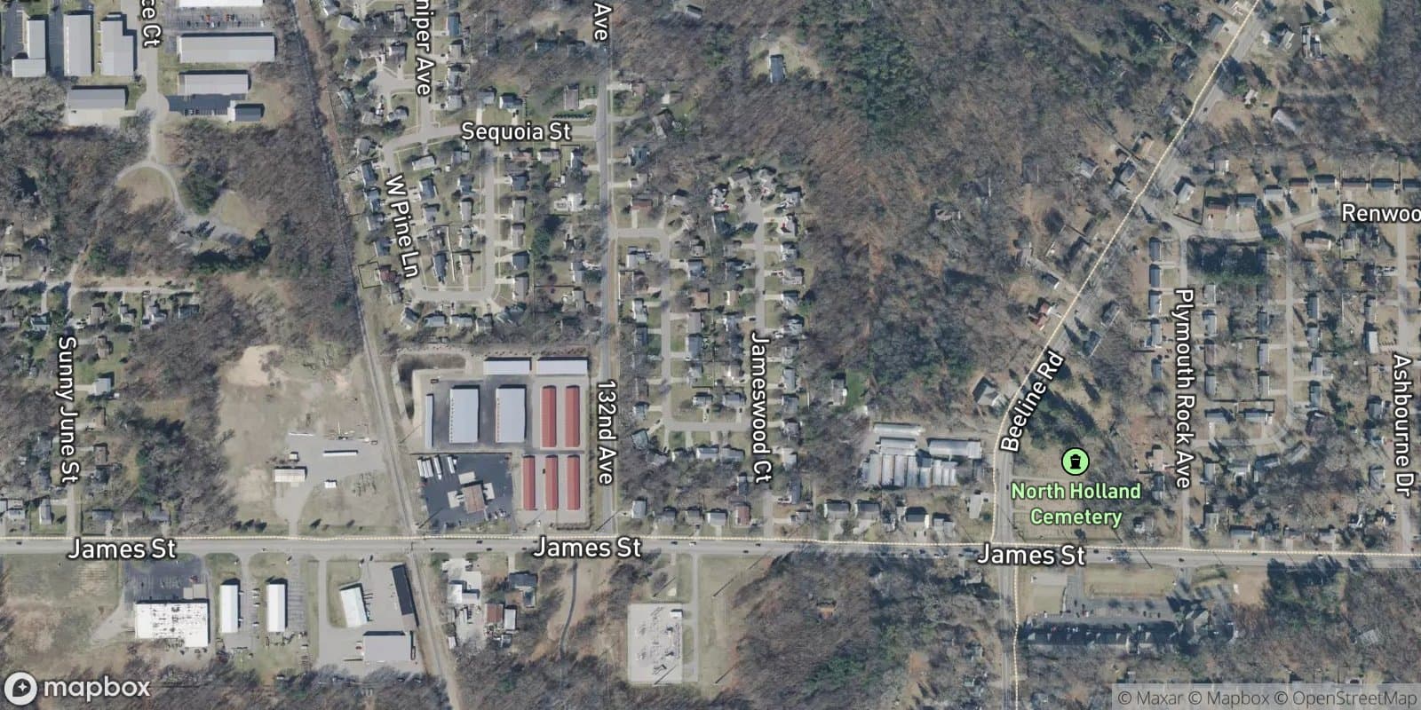 Jameswood Estates — satellite view