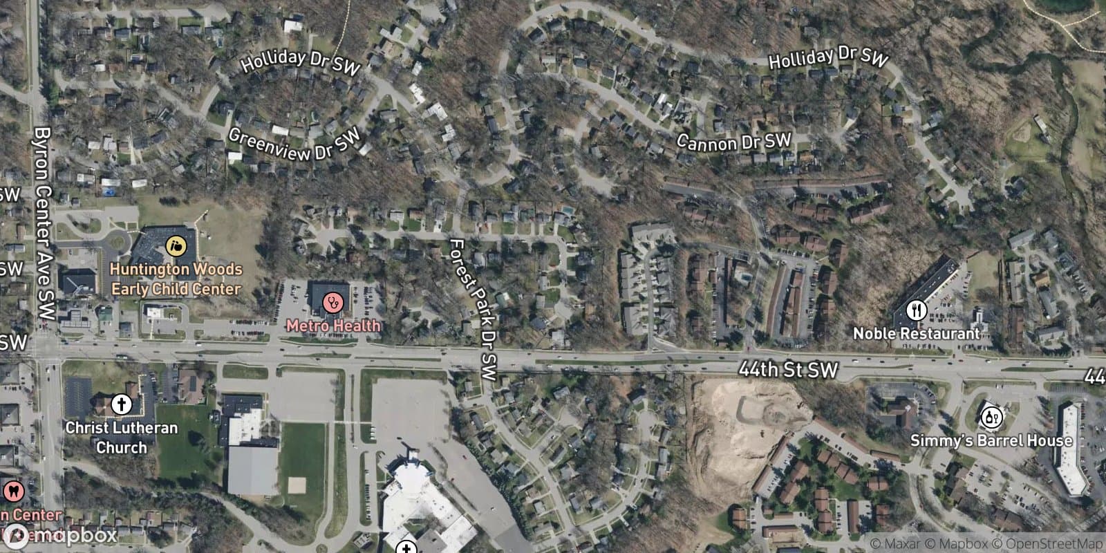 Forest Park Add. No. 1 — satellite view