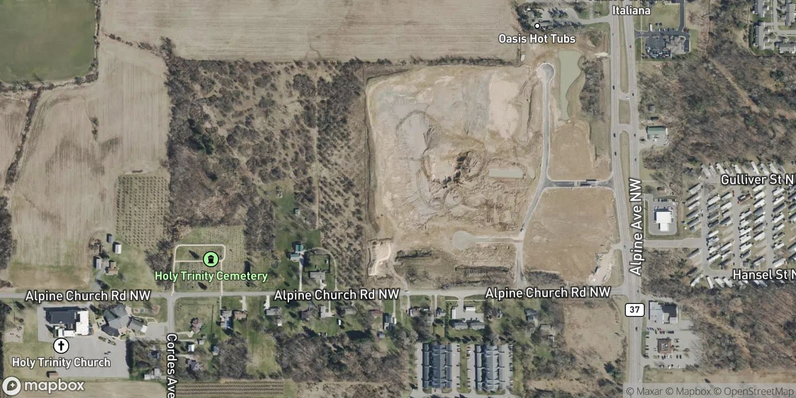 The Homes at the Range — satellite view