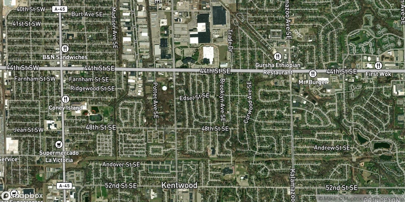 Eastern Heights — satellite view