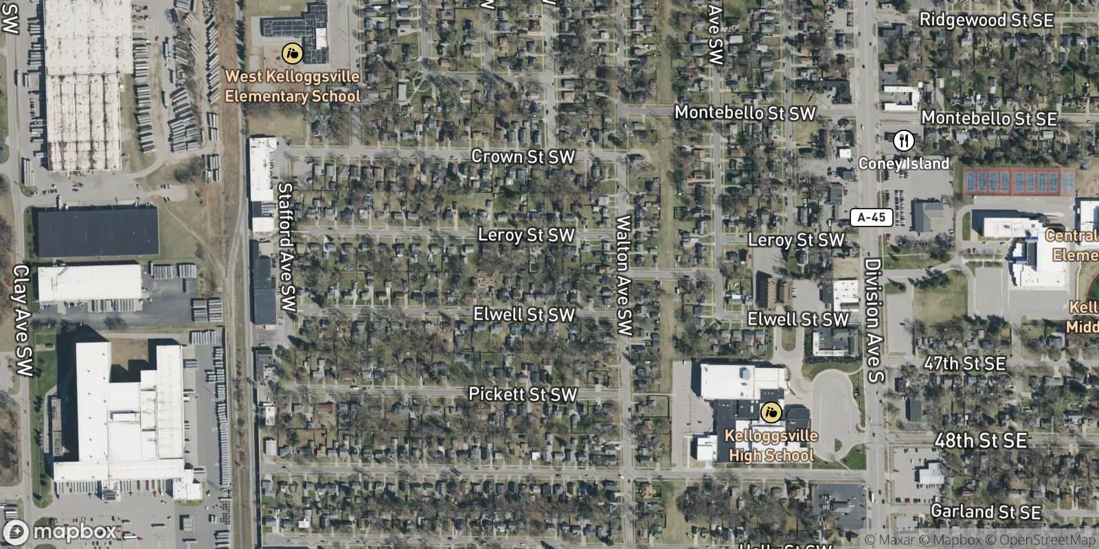 Elwell Plat — satellite view