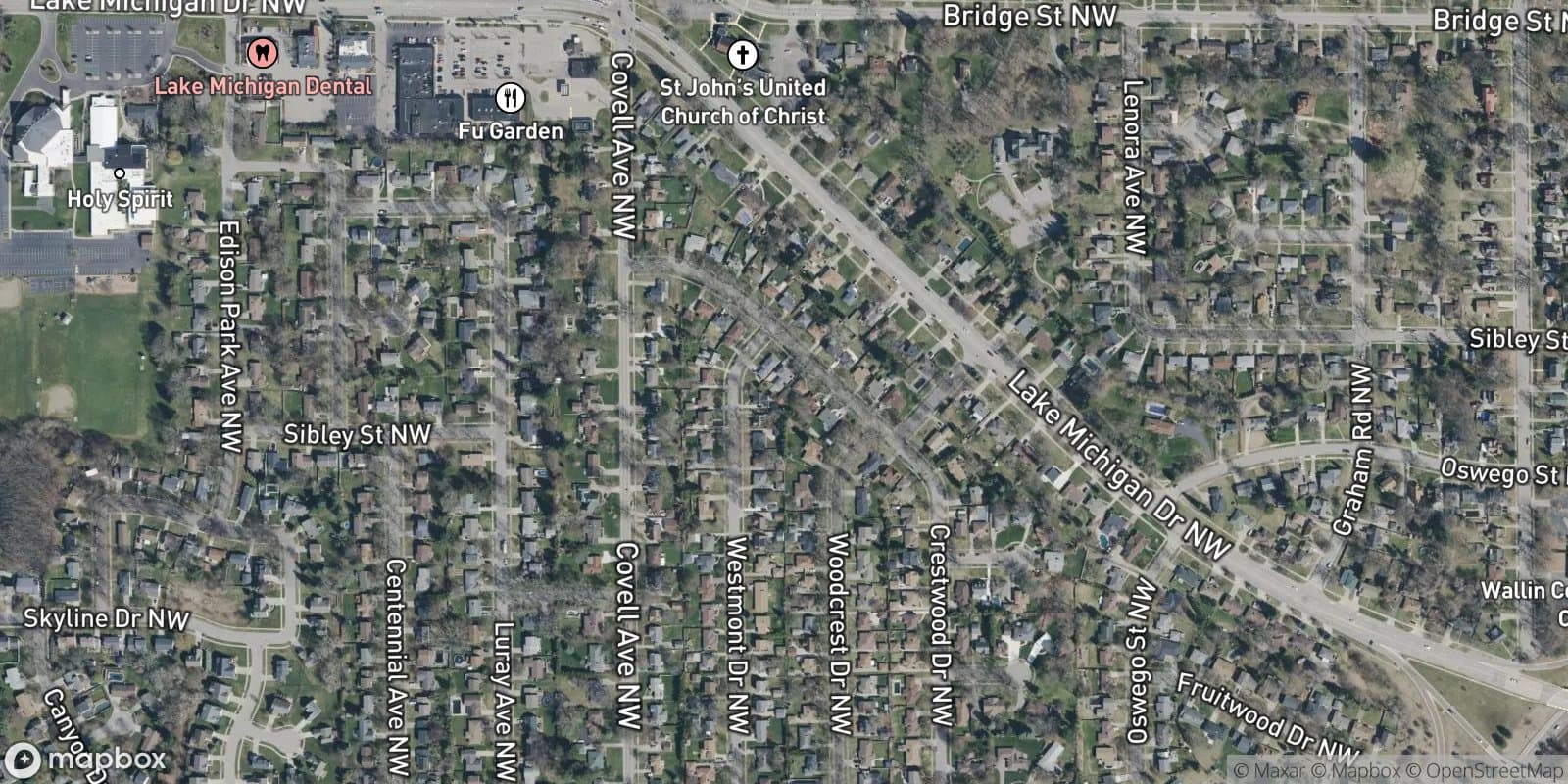 Gross Point No. 1 — satellite view