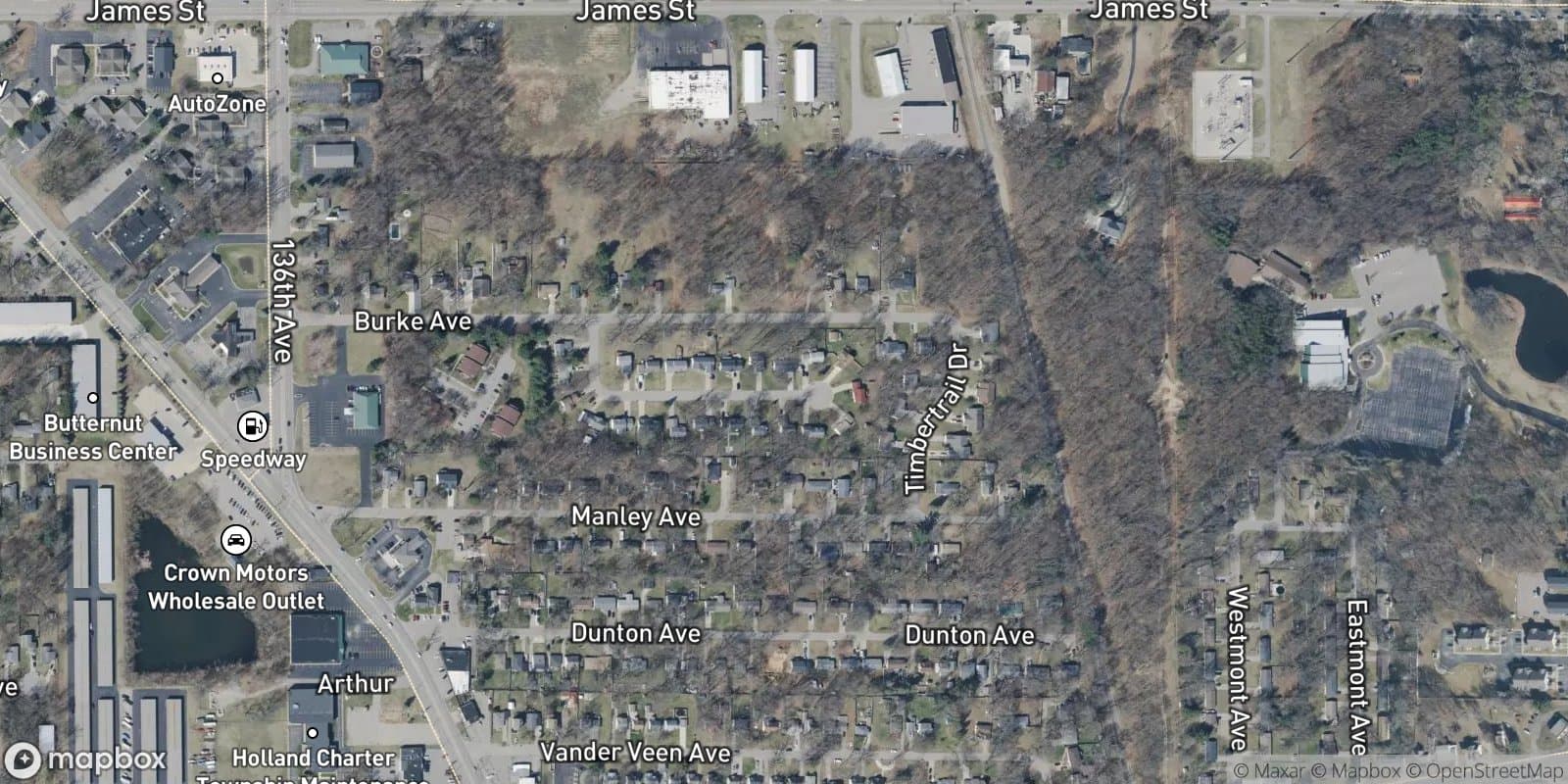 Timberwood Estates — satellite view