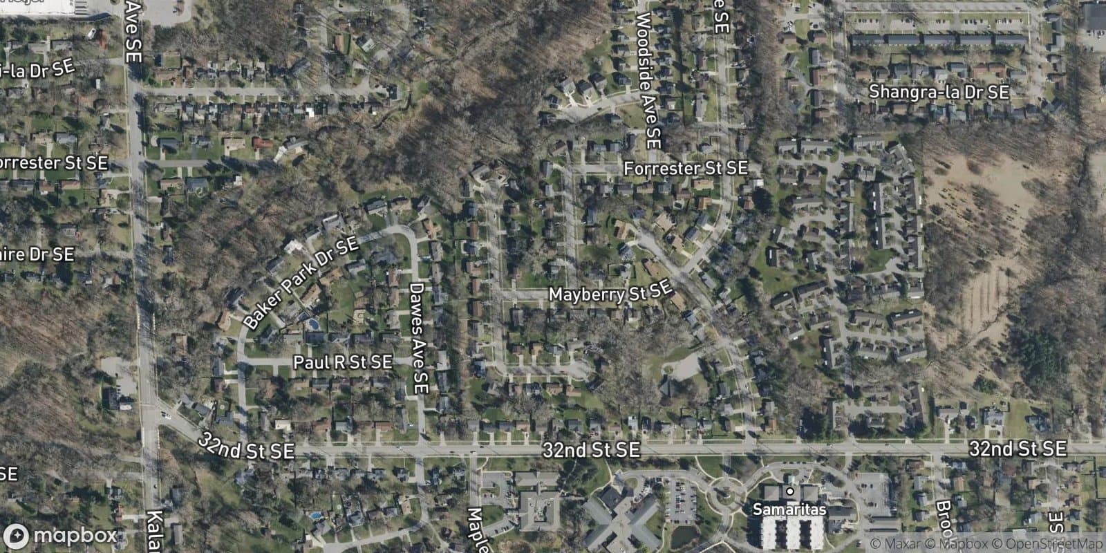Woodland Estates — satellite view