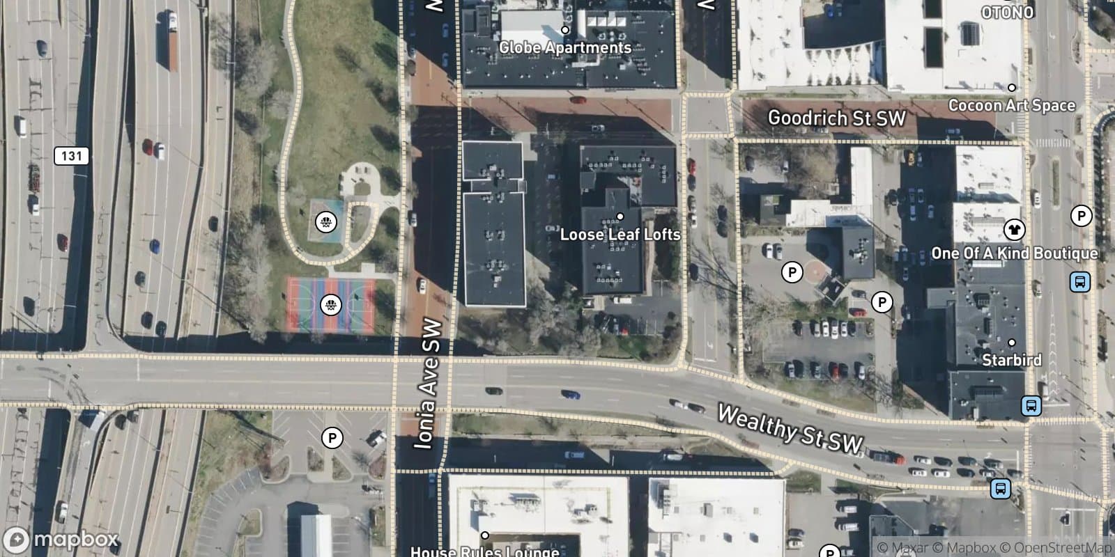 Ellsworth'S Addition To the City of Grand Rapids, Amended Plat of Lots 1 Through 5 and 16 Through 20, Block 5 — satellite view
