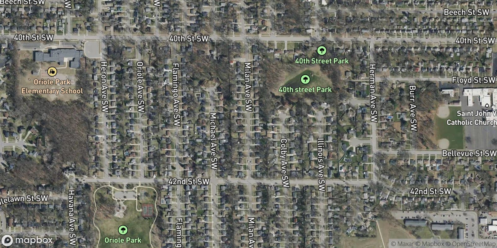 Oakview Plat — satellite view