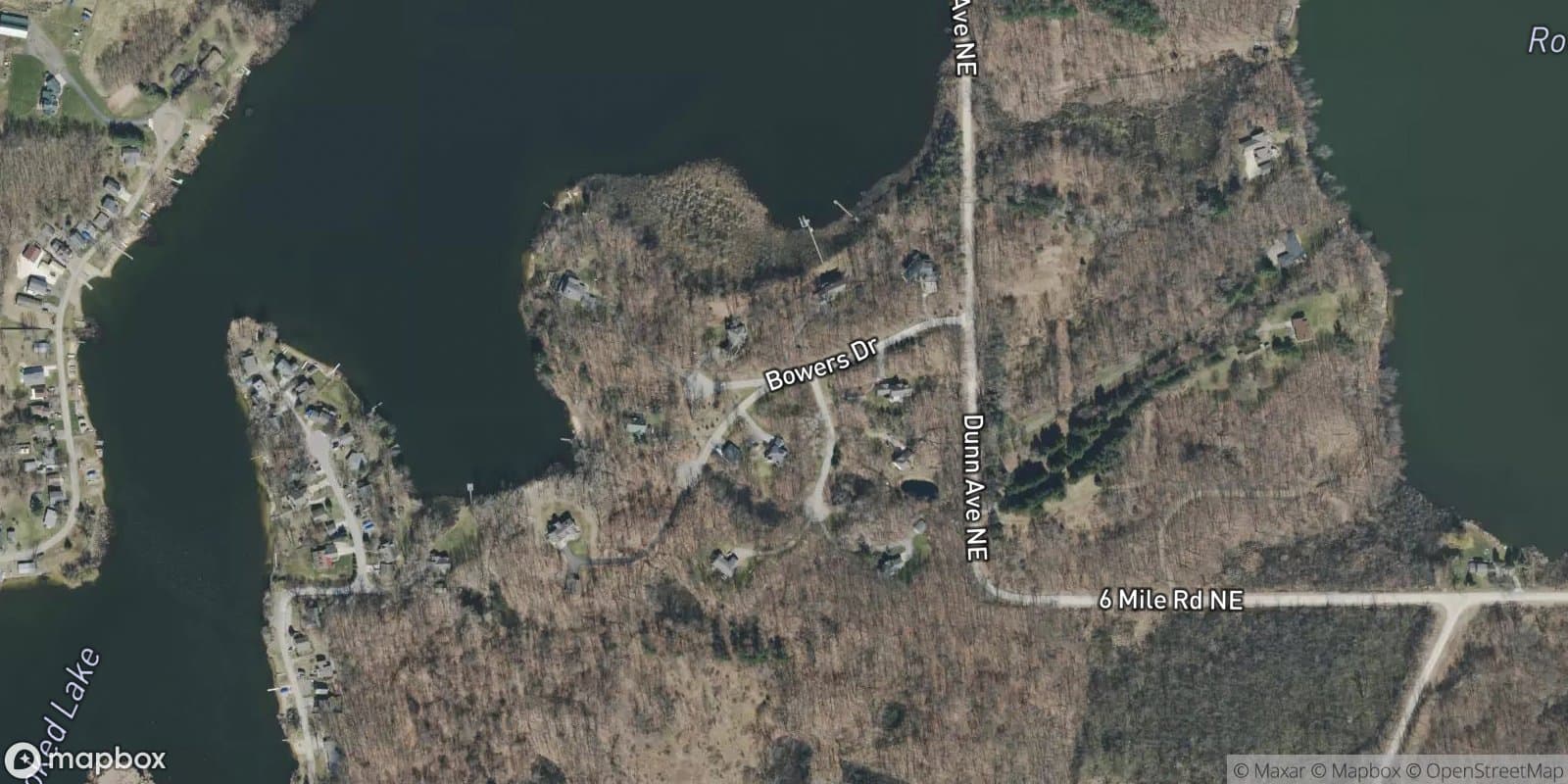 Big Crooked Lake — satellite view