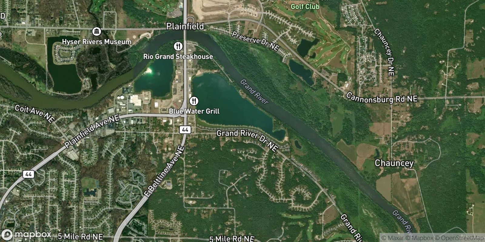 Waterford Condominiums — satellite view