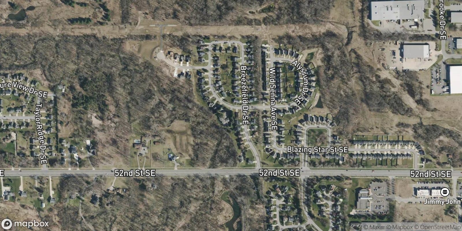 Windy Ridge Estates — satellite view
