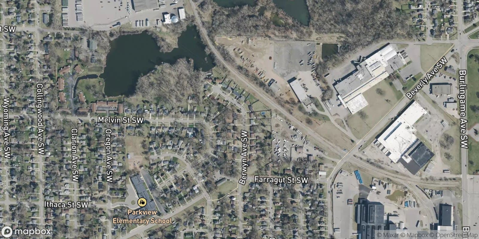 Berwyn Woods — satellite view