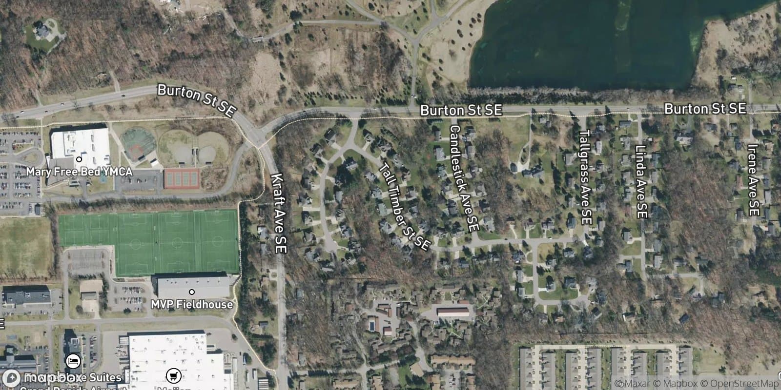 Candlewick Estates — satellite view