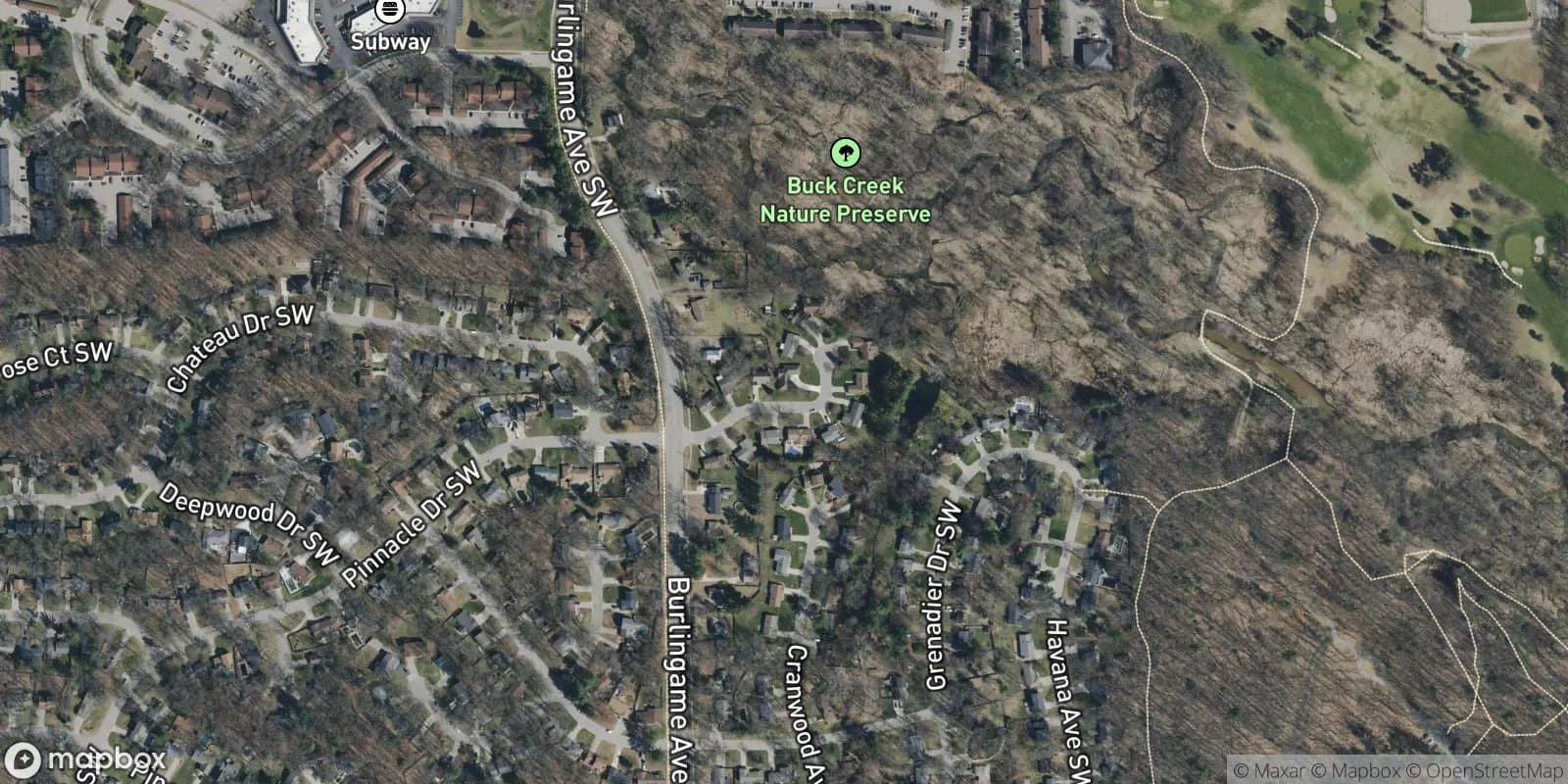 Jamestown North — satellite view