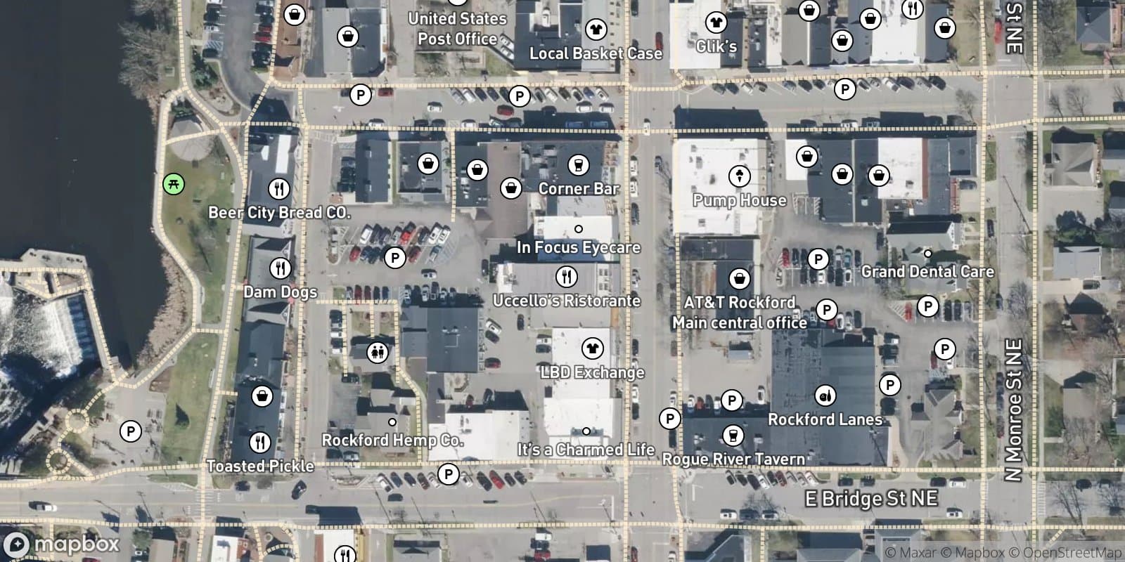 Town Center Condominiums — satellite view
