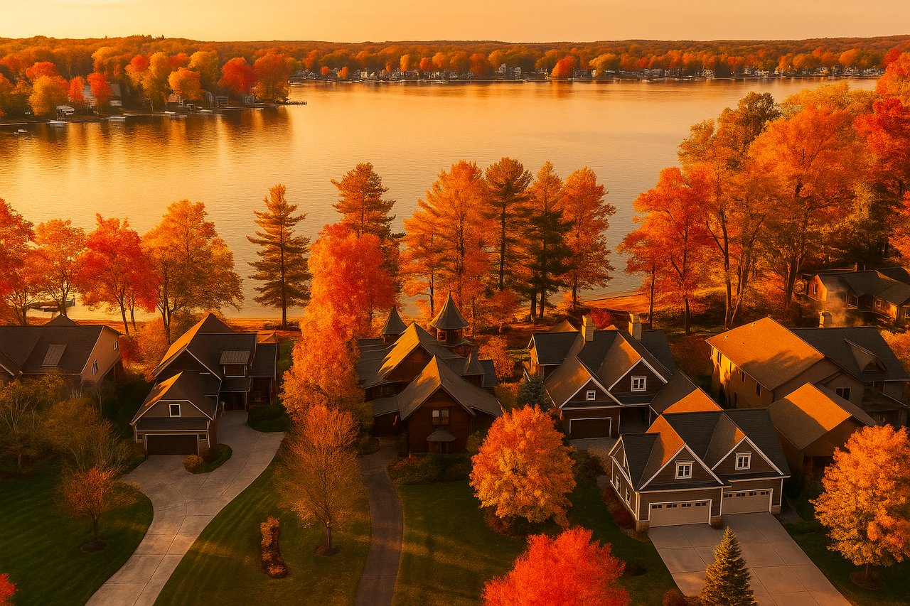 Street view of Bostwick Lake