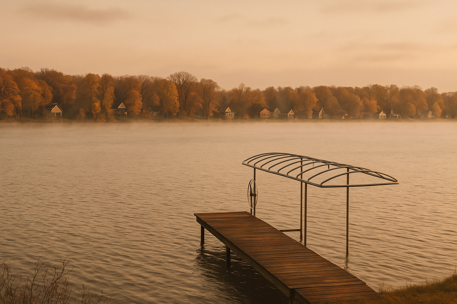 Street view of Campau Lake