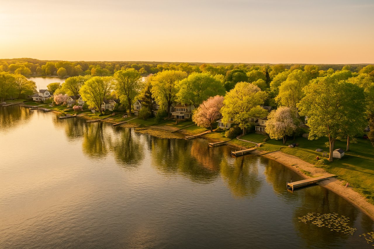 Street view of Little Myers Lake