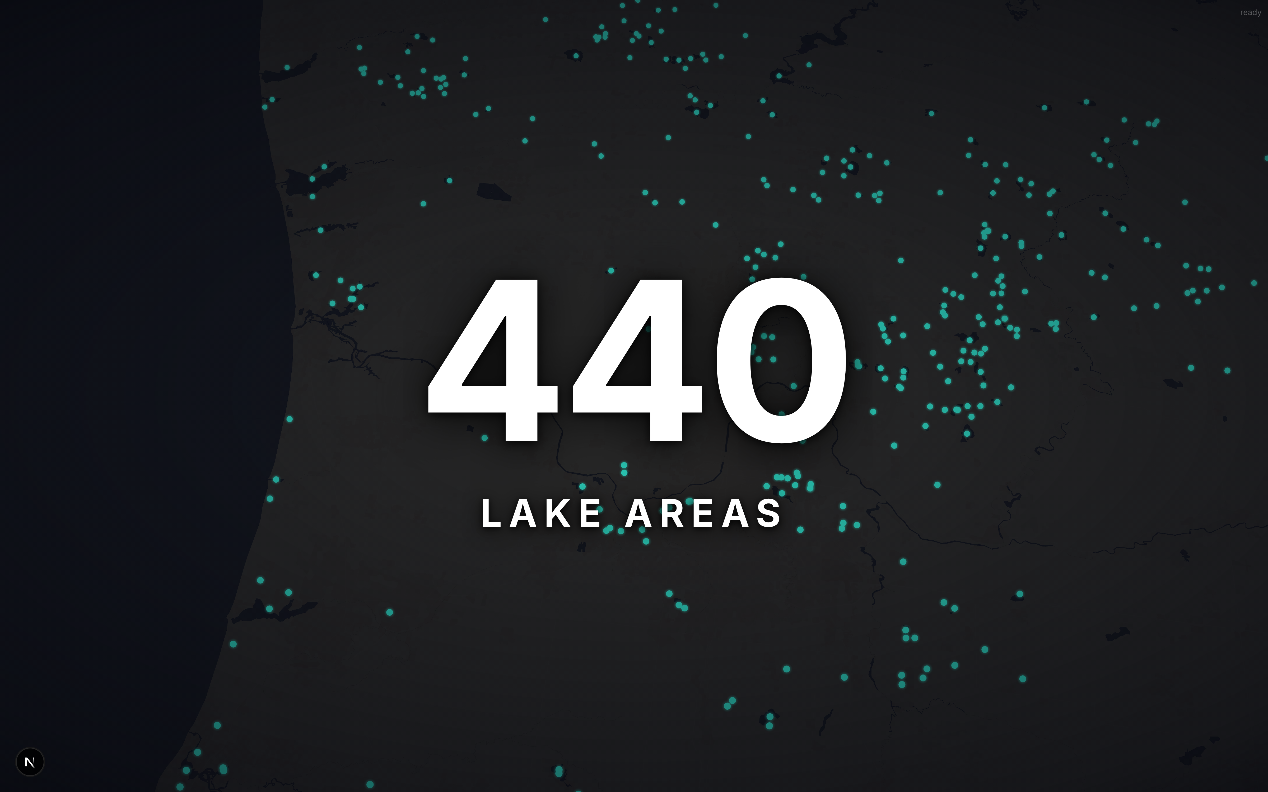 440 named lake areas